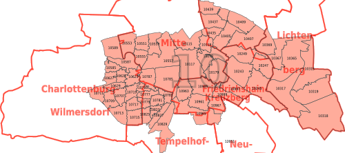 Postleitzahl 10 in Berlin