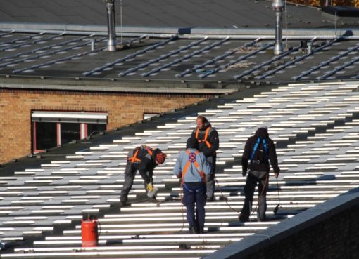 Montage von Photovoltaikanlage