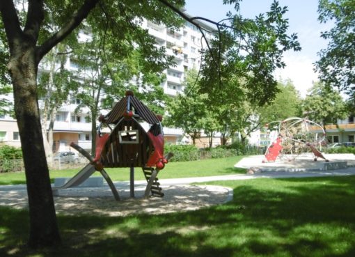 Spinnennetz-Spielplatz