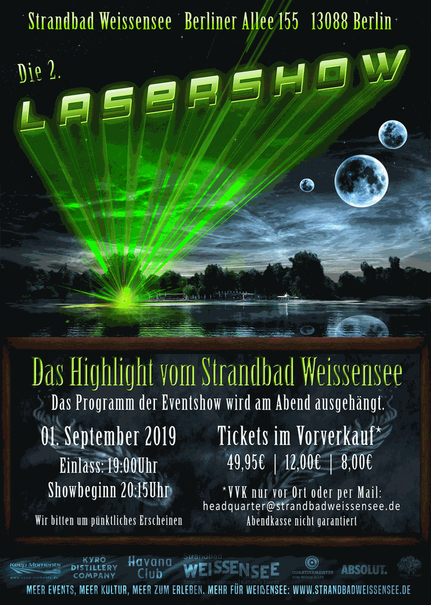 2. Lasershow im Strandbad Weissensee