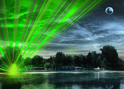 2. Lasershow im Strandbad Weissensee am 1.9.2019