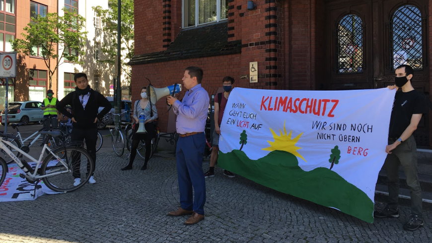 Demonstration für Klimaschutz