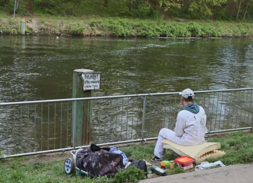 Angler am Teltowkanal