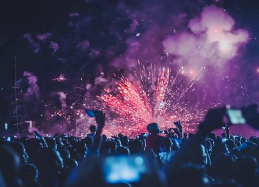 Feuerwerk in der Silvesternacht