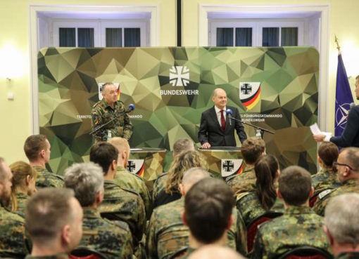 Bundeskanzlers Olaf Scholz beim Territorialen Führungskommando der Bundeswehr
