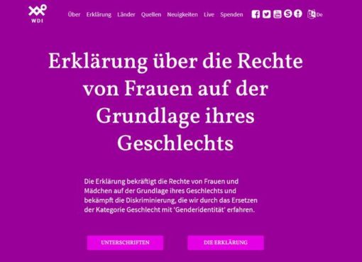 Frauenrechtskampagne WDI: Women's Human Rights Campaign